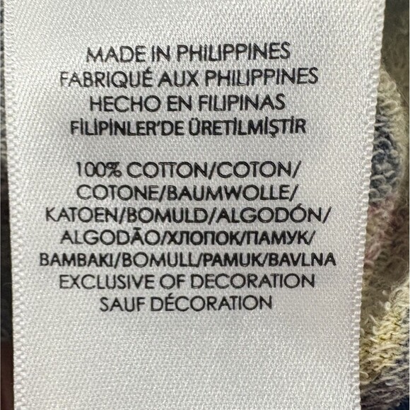 Polo Ralph Lauren Mens Floral Cotton Spa Terry Hoodie Pullover Sweatshirt Blue L - Picture 9 of 13